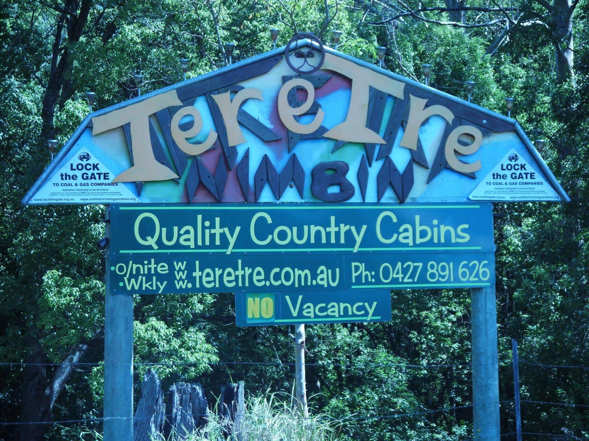 Teretre Cabins Nimbin Villa Eksteriør billede